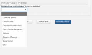 CategoryF_Application_Employment_Information_Primary_Area_of_Practice_Dropdown_Options